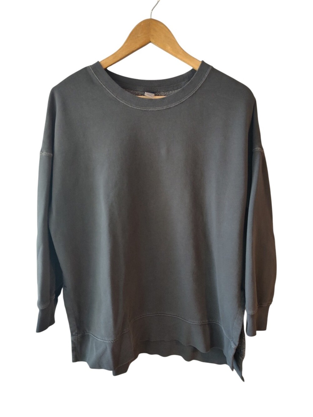 Old Navy Charcoal Grey Long Sleeve Sweatshirt Size Large Petite
